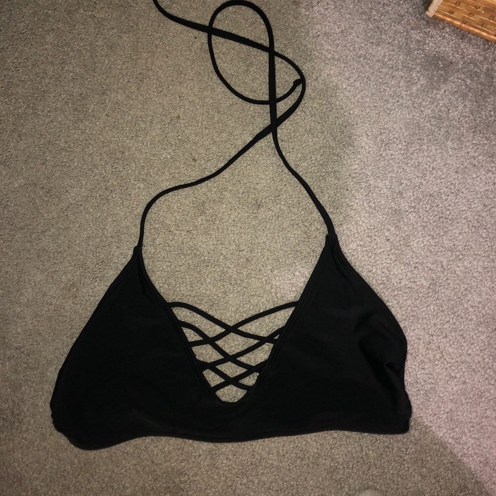 Black bikini top